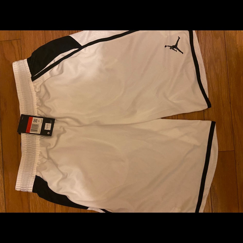White And black shorts